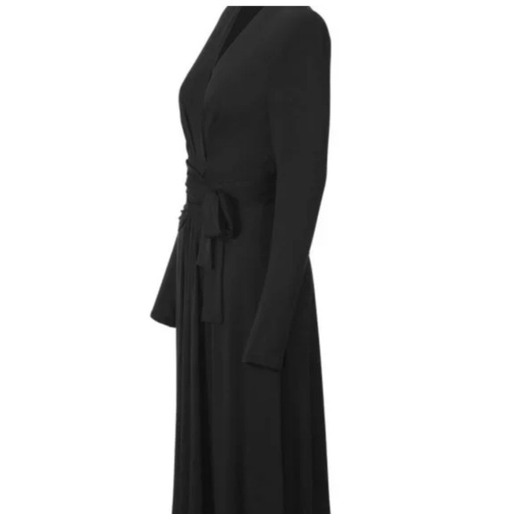 Cache Dishy Dress Sz S Black A-Line Long Elegant Black Maxi Dress - Picture 7 of 9